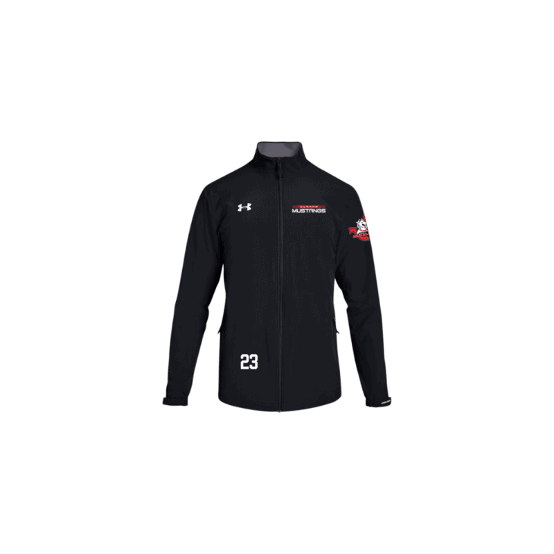 Mustangs Youth UA Hockey Warmup Jacket with Custom Number