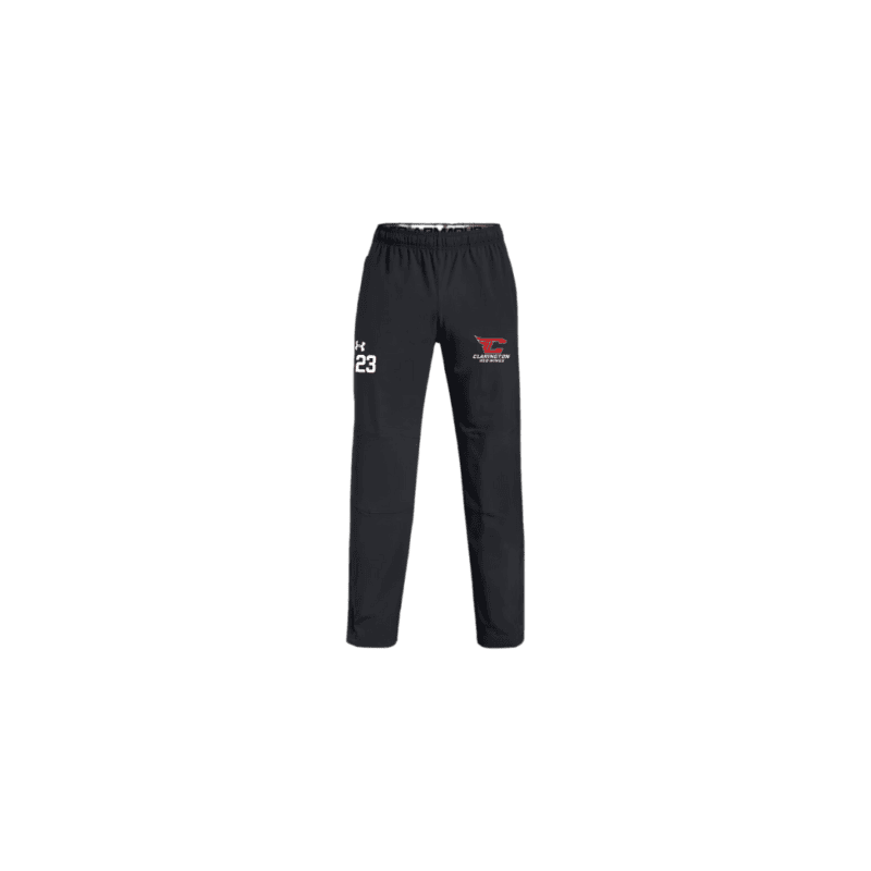 Red Wings Youth UA Hockey Warmup pants with Custom Number