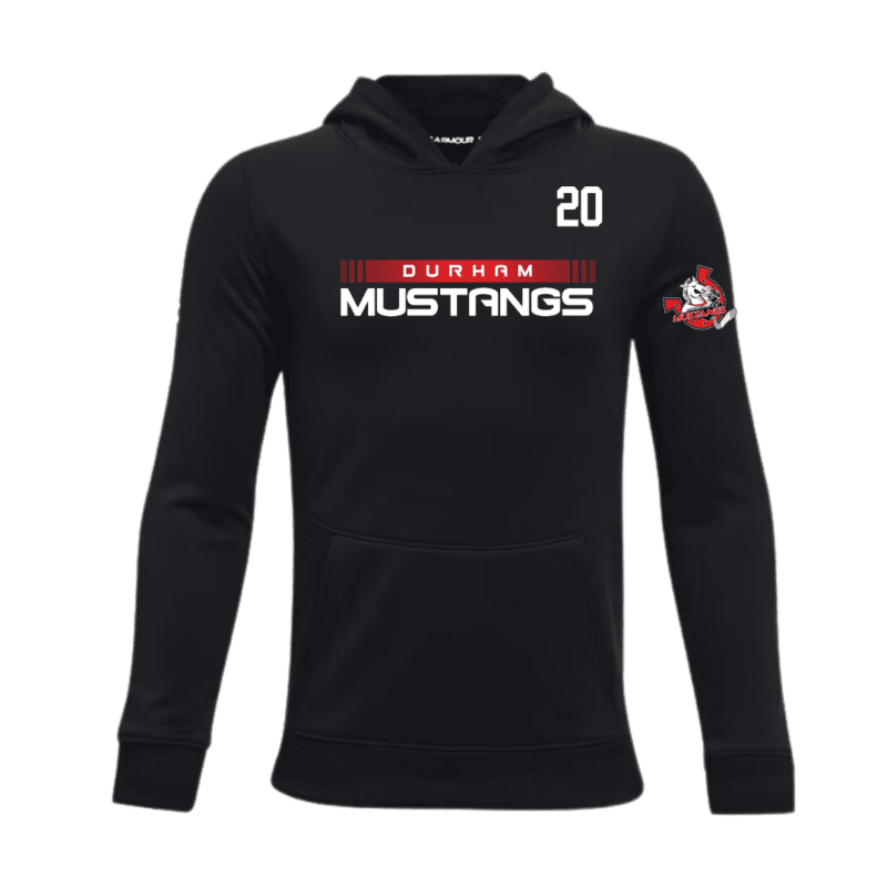 Mustangs Youth Armour Fleece Storm Hoodie with Custom Number