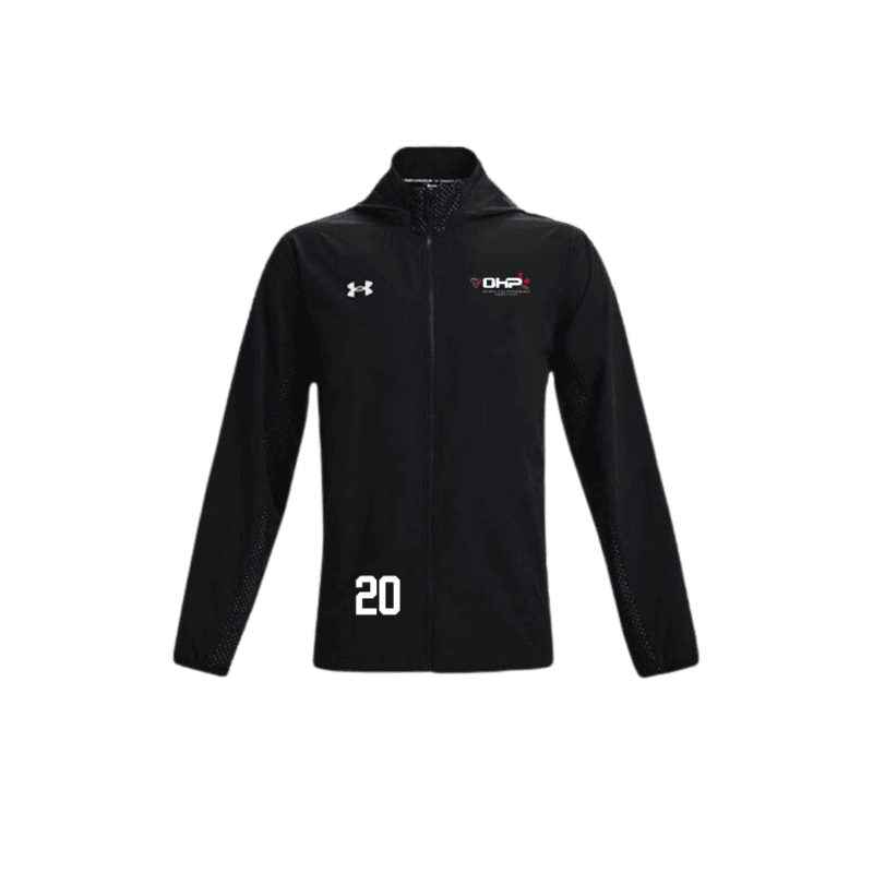 Men's Under Armour Squad Full Zip Hoodie with Custom Number