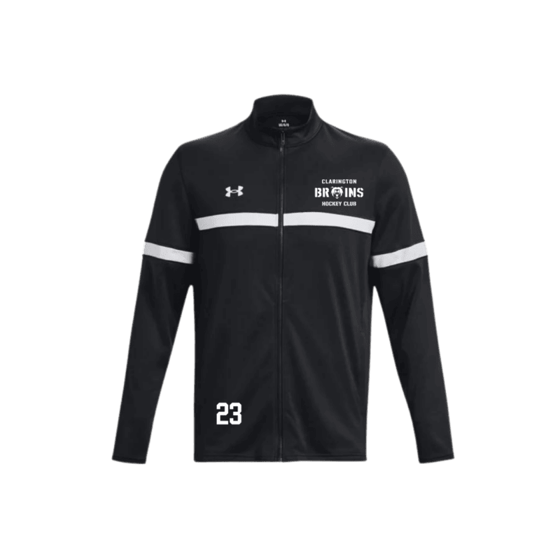 Women's Under Armour Team Knit Full Zip Jacket with Custom Number
