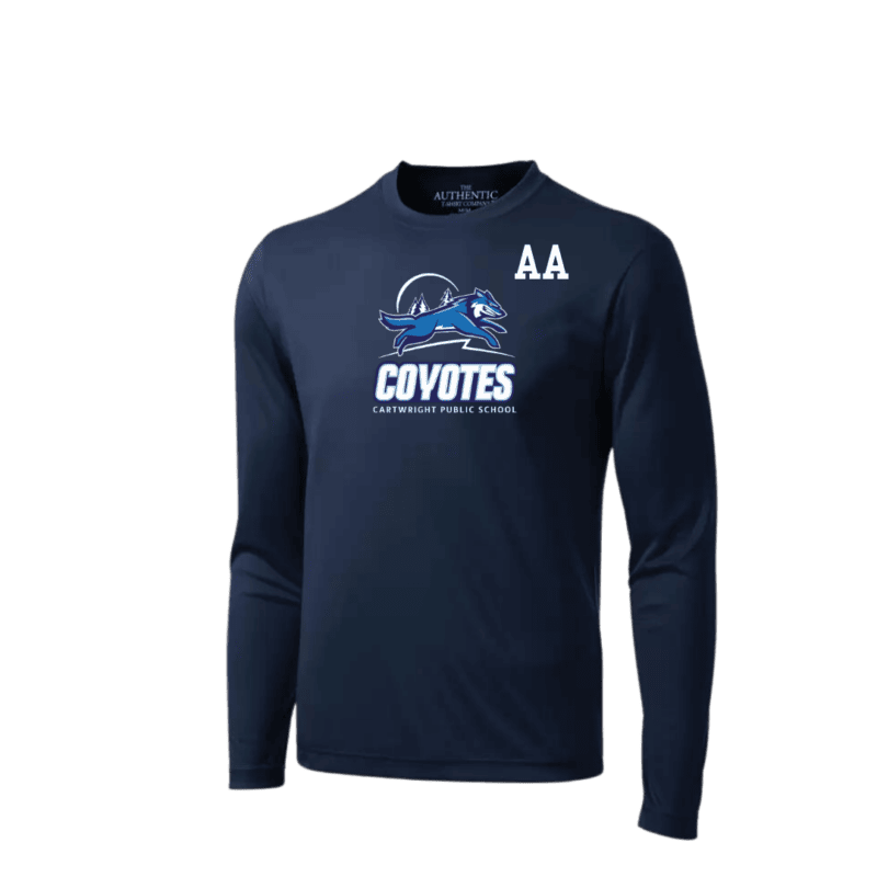 Adult Generic Brand Long Sleeved Athletic T-Shirt with Custom Number or Initials