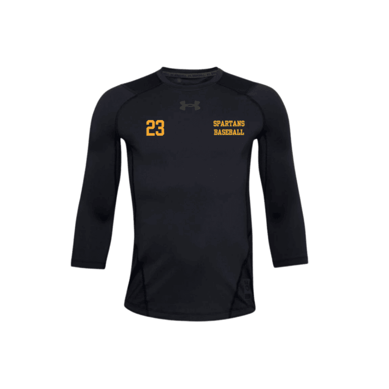 Youth Under Armour Iso-Chill 3/4 Sleeve Shirt with Custom Number