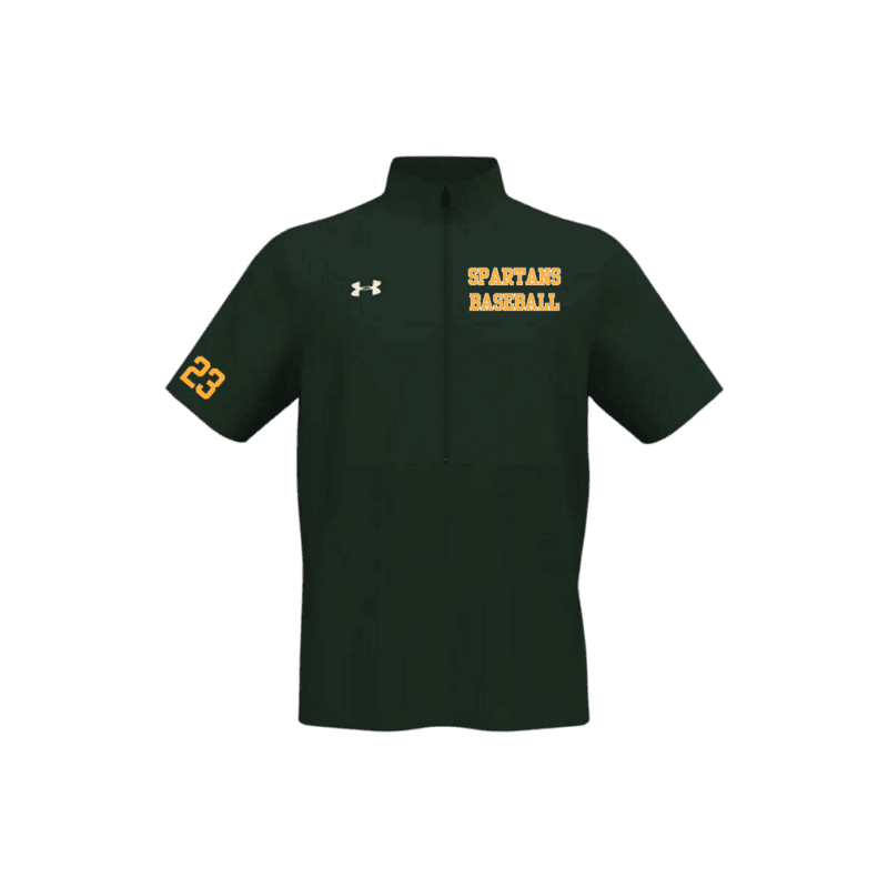 Men's Under Armour Short Sleeve Baseball Coaches Jacket with Custom Number or Initials