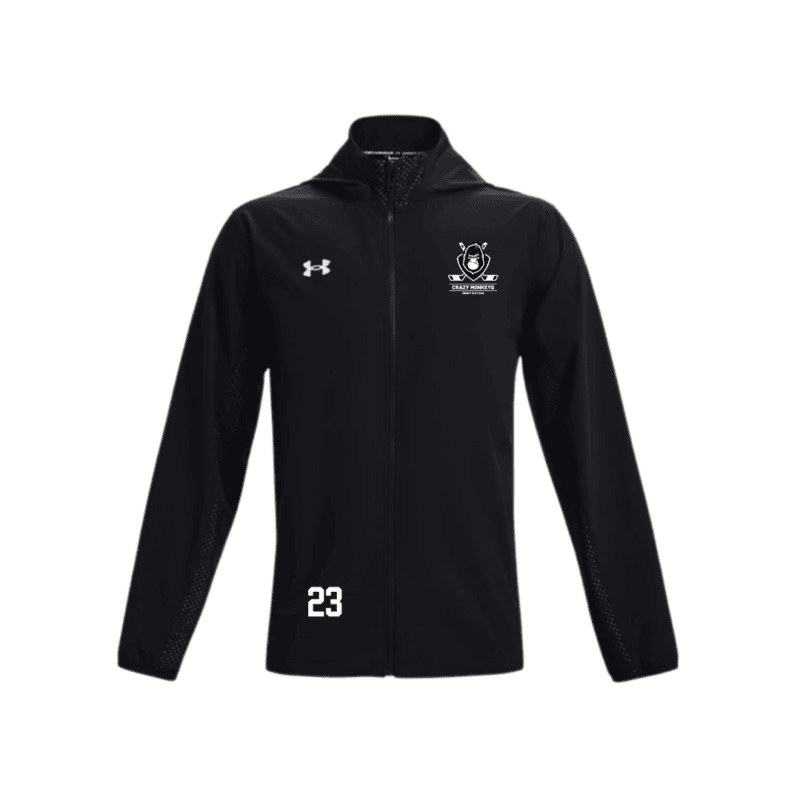Women's Under Armour Squad Full Zip Hoodie with Custom Number