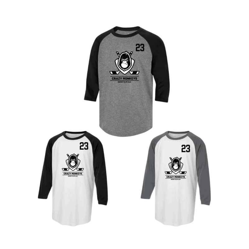 Adult Generic Brand Athletic Baseball Style Shirt with Custom Number