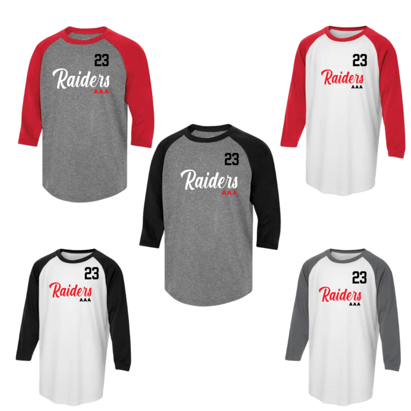 Adult Generic Brand Athletic Baseball Style Shirt with Custom Number