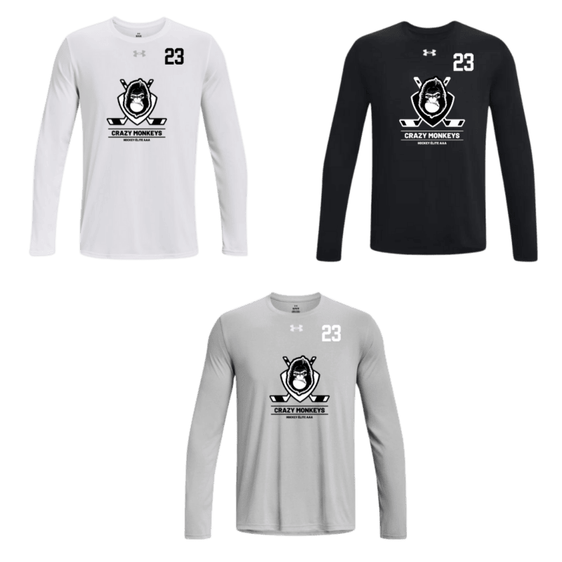 Men's Under Armour Long Sleeve T-Shirt with Custom Number