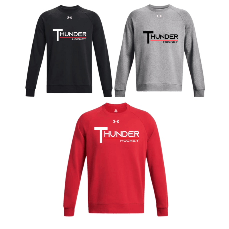 Men's Under Armour Crewneck Sweatshirt with Thunder Text Logo