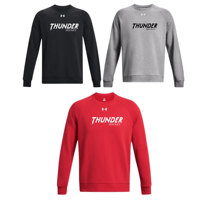 Women's Under Armour Crewneck Sweatshirt with Thunder Text Logo