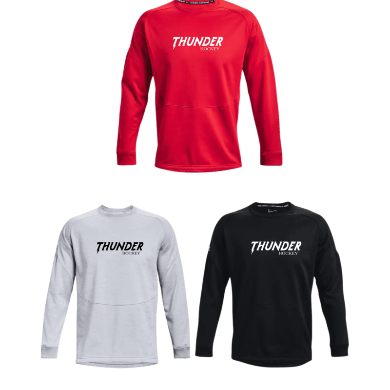 Men's Under Armour Fleece Storm Crew with Thunder Text Logo