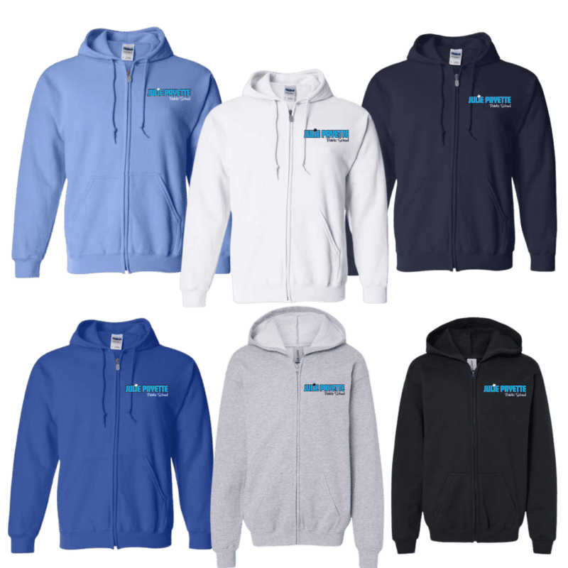 Youth Generic Brand Full Zip Hoodie