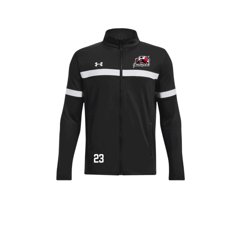 Youth Under Armour Team Knit Full Zip Jacket with Custom Number