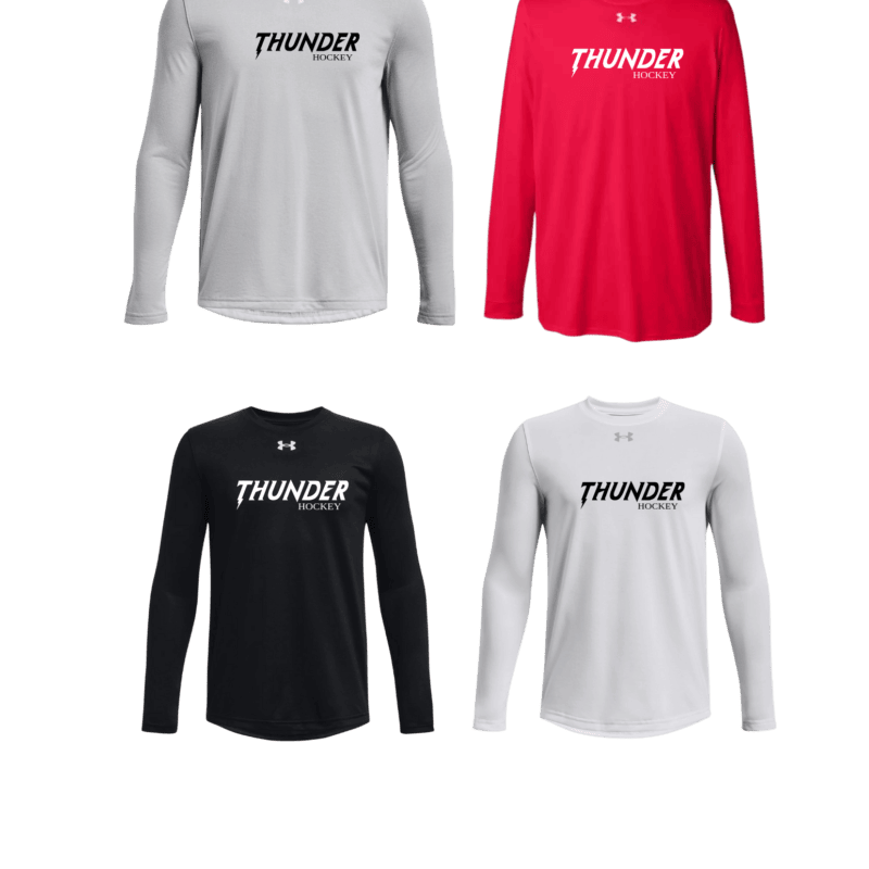 Men's Under Armour Long Sleeve T-Shirt with Thunder Text Logo