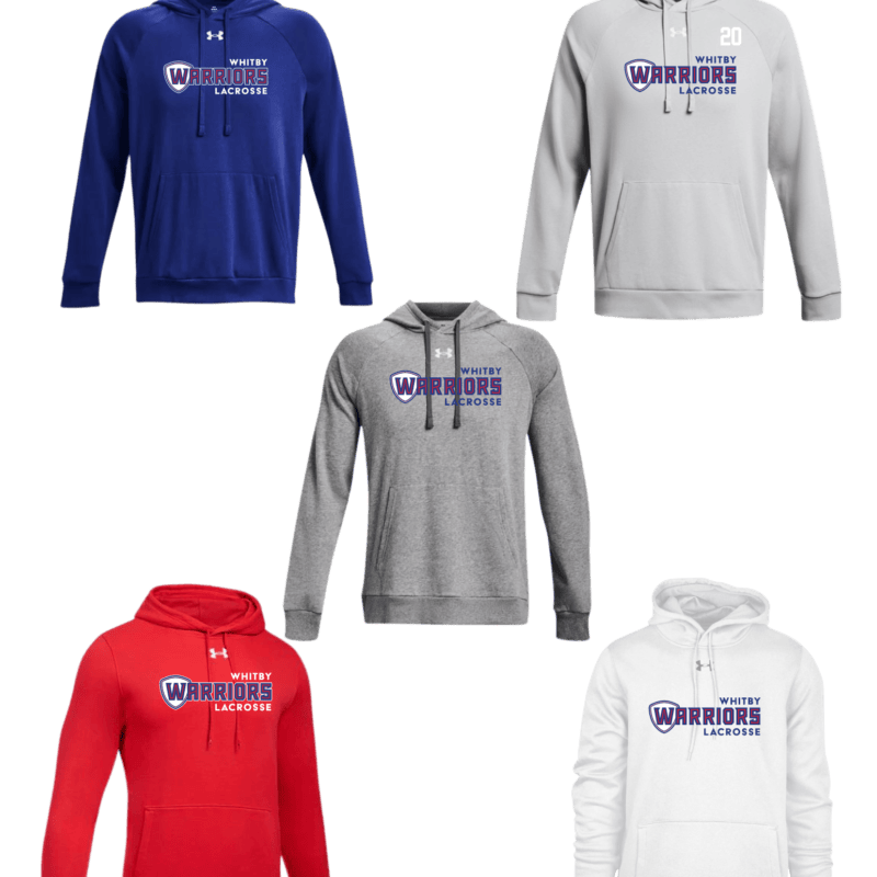 Men's Under Armour Hoodie with Warriors Stacked Logo