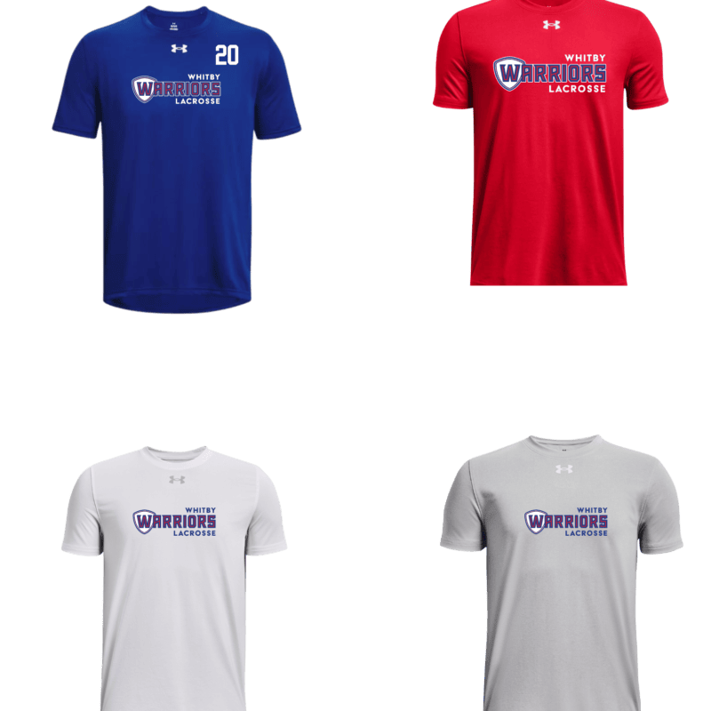 Women's Under Armour T-Shirt with Warriors Stacked Logo