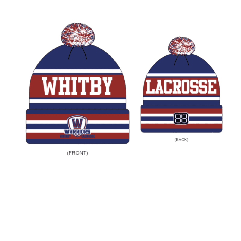 Whitby Warriors Custom Pom Pom Beanie Toque