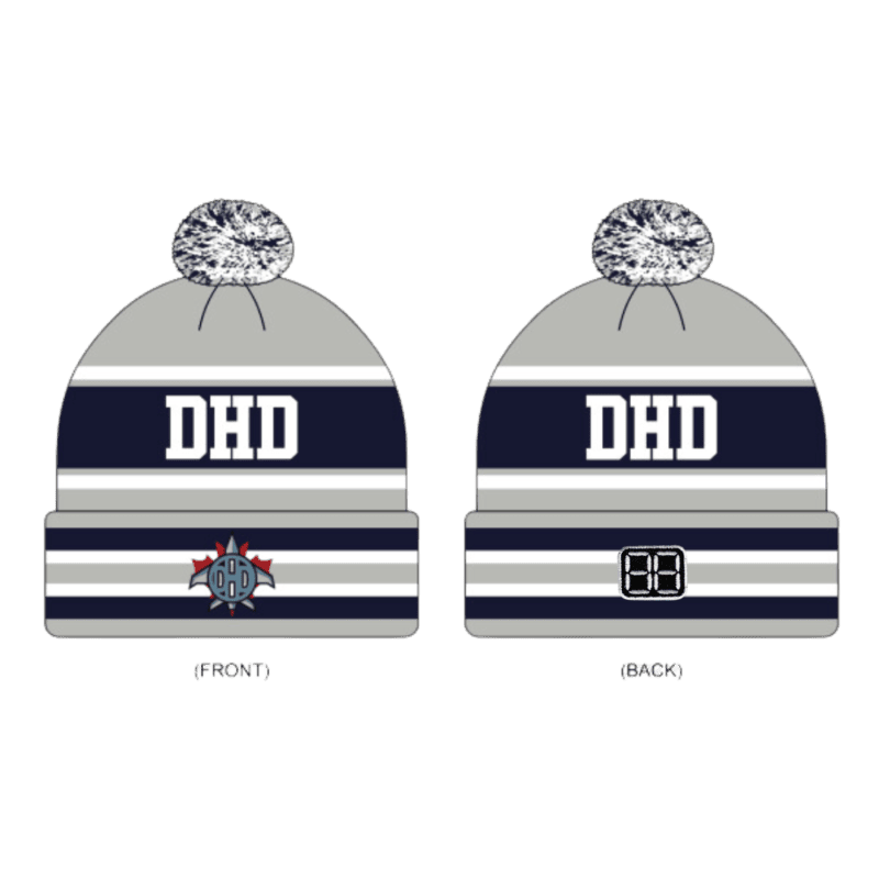 DHD Custom Pom Pom Beanie Toque