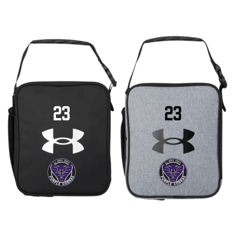 Purple Cobras Under Armour Scrimmage Lunchbox with Custom Number or Initials