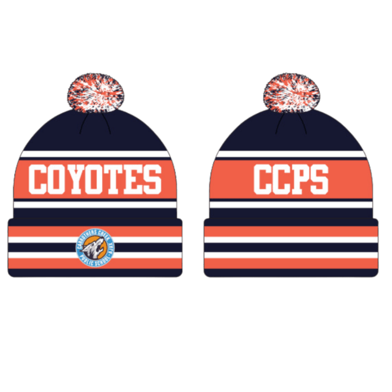 Carruthers Creek Coyotes Custom Pom Pom Beanie Toque