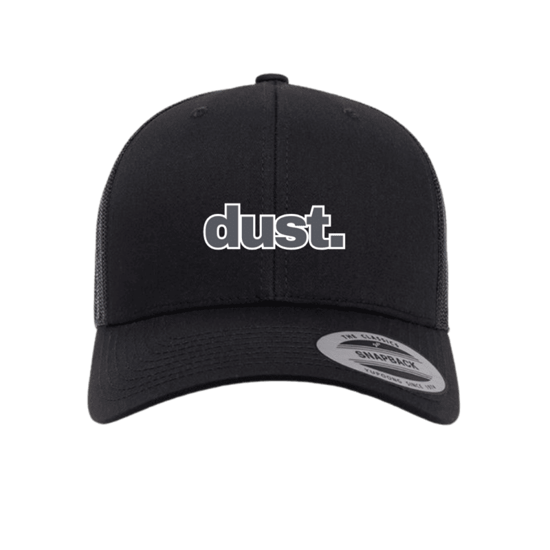 Meshback Trucker Snapback dust. Hat