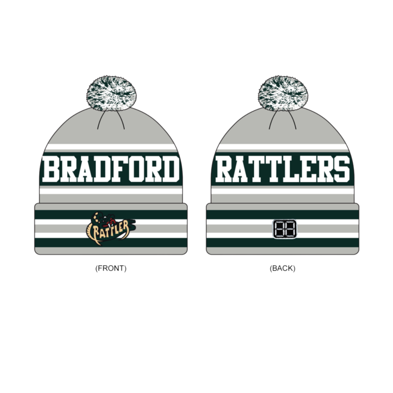 Bradford Rattlers Custom Pom Pom Beanie Toque