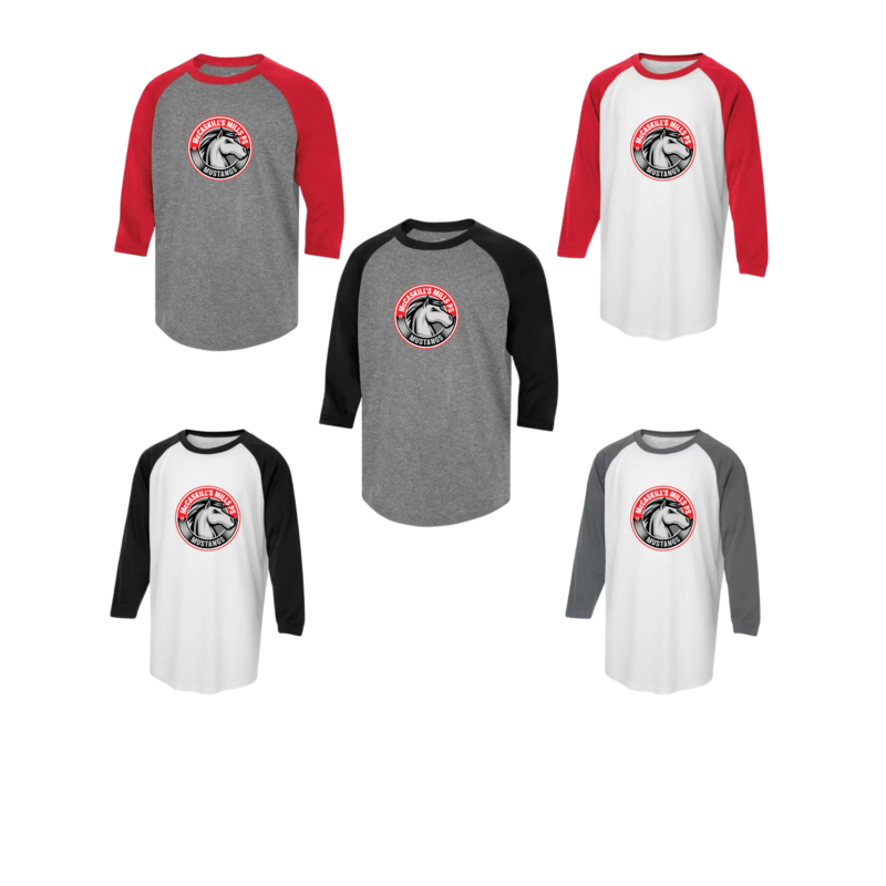 McCaskill's Mills Public School Adult Generic Brand Athletic Baseball Style Shirt