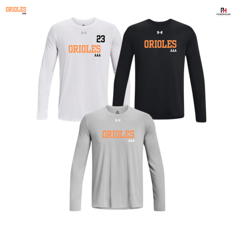 Orioles Adult Under Armour Long Sleeve T-Shirt