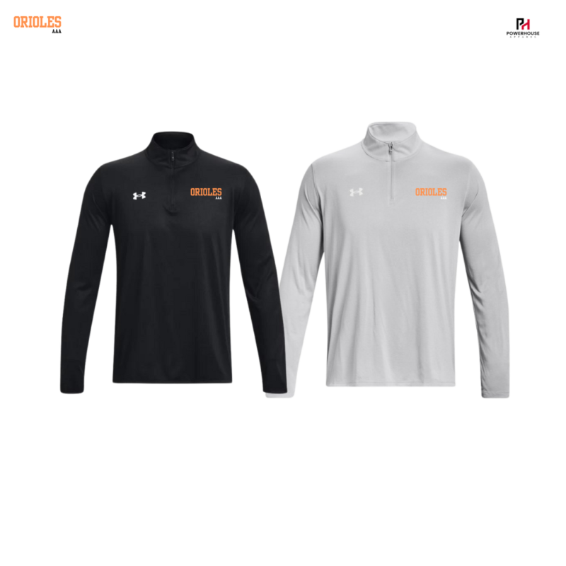 Orioles Under Armour 1/4 Zip (Men's 1/4 Zip or Women's 1/2 Zip)
