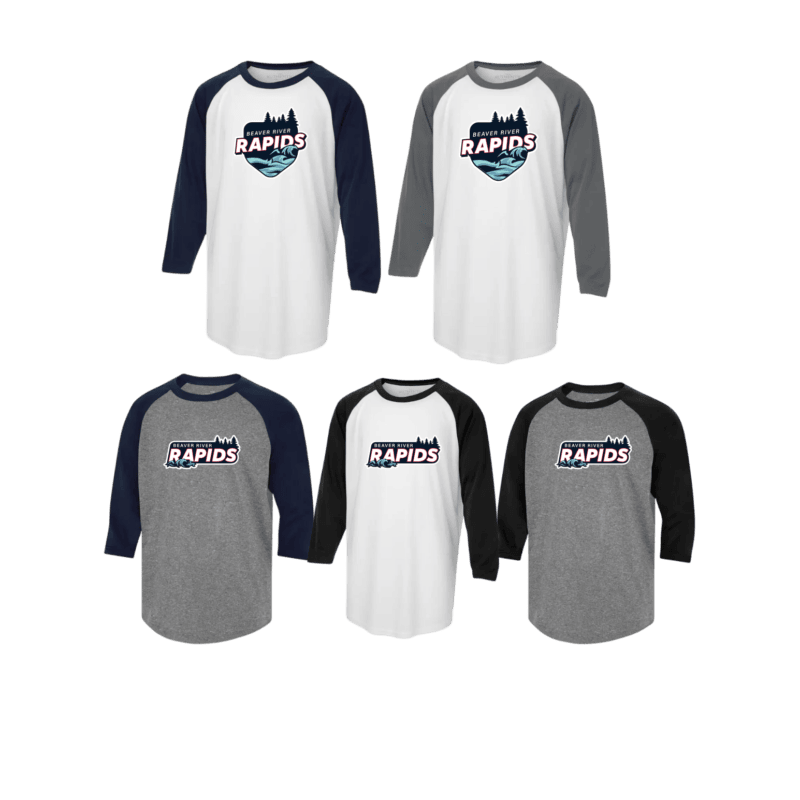 Beaver River Adult Generic Brand Athletic Baseball Style Shirt