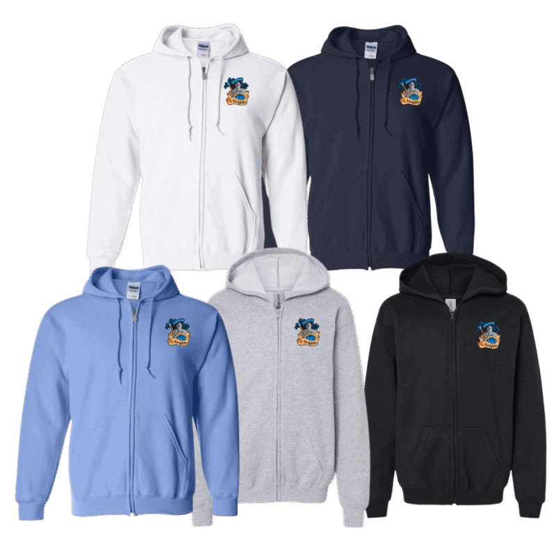 Knights Adult Generic Brand Full Zip Hoodie