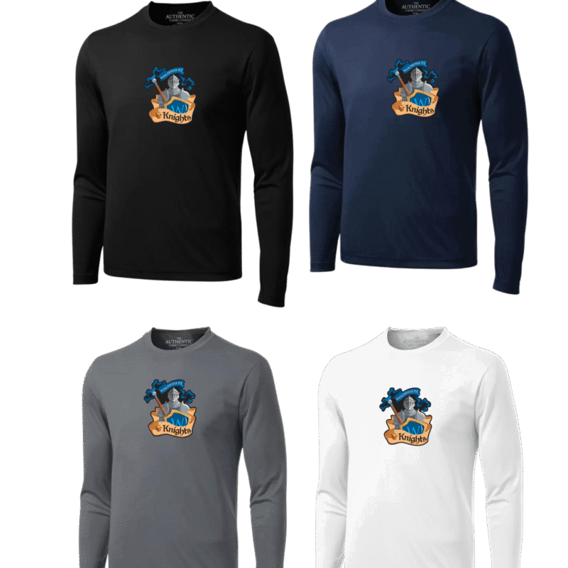 Knights Adult Generic Brand Long Sleeved Athletic T-Shirt