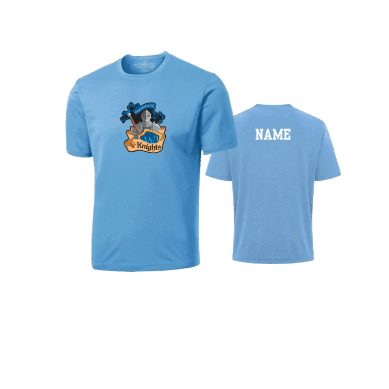 Knights Youth School Shirt with Custom Name