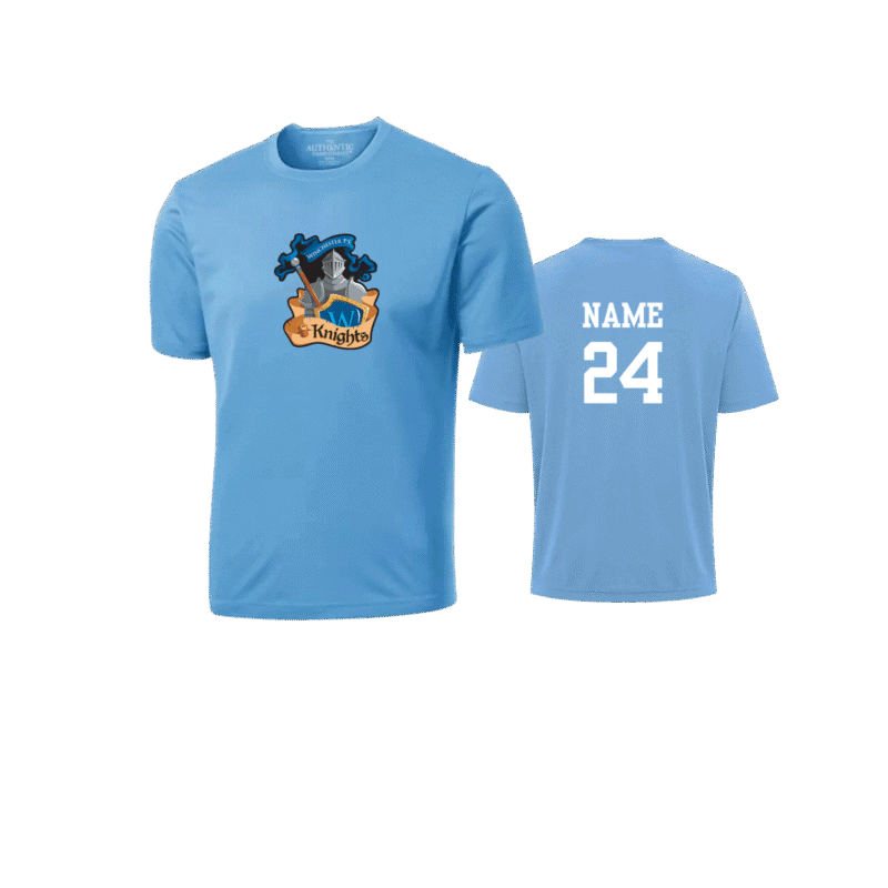 Knights School Shirt With Custom Name and Number