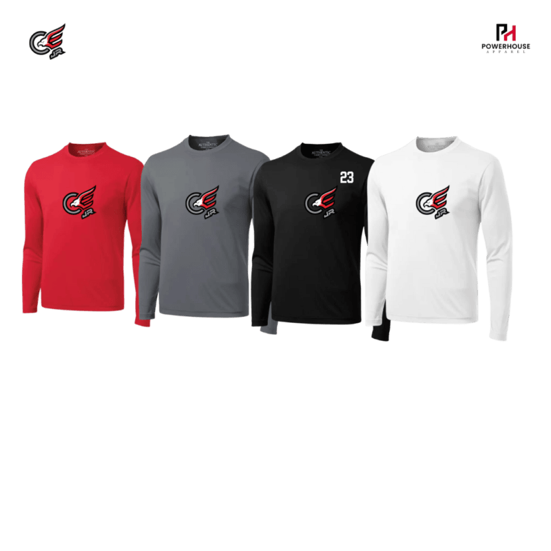 Clarington JR Eagles Youth Generic Brand Long Sleeved Athletic T-Shirt