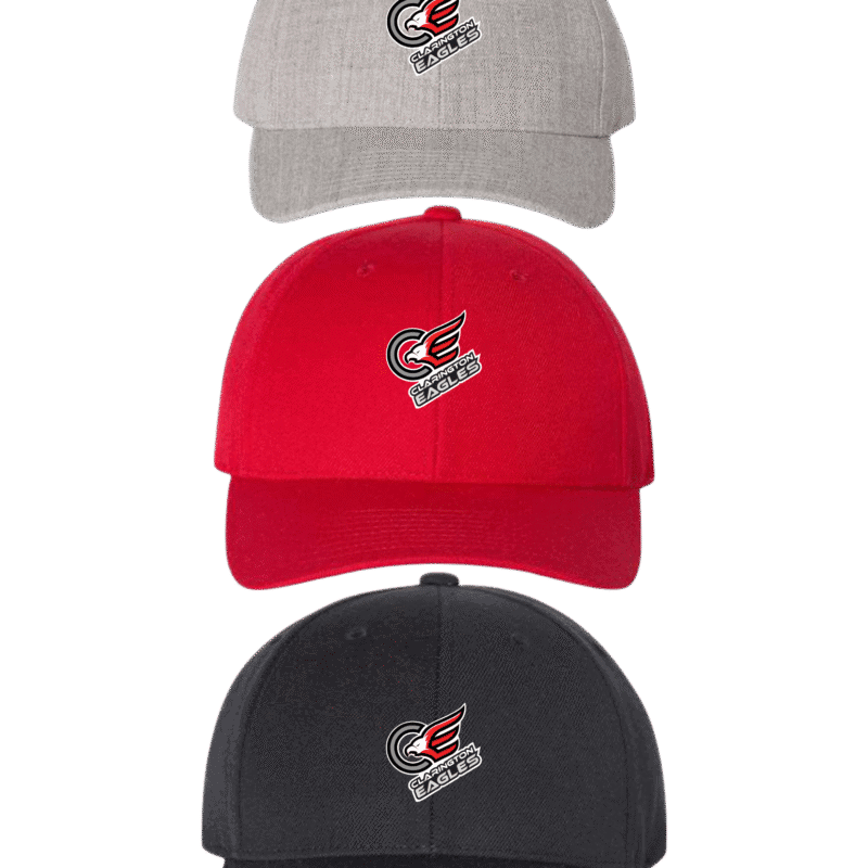 Clarington Eagles Curved Visor Snapback Hat