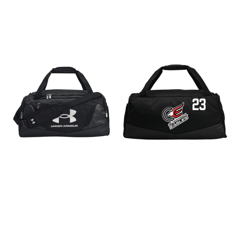 Clarington Eagles Large Duffle Bag With Custom Number