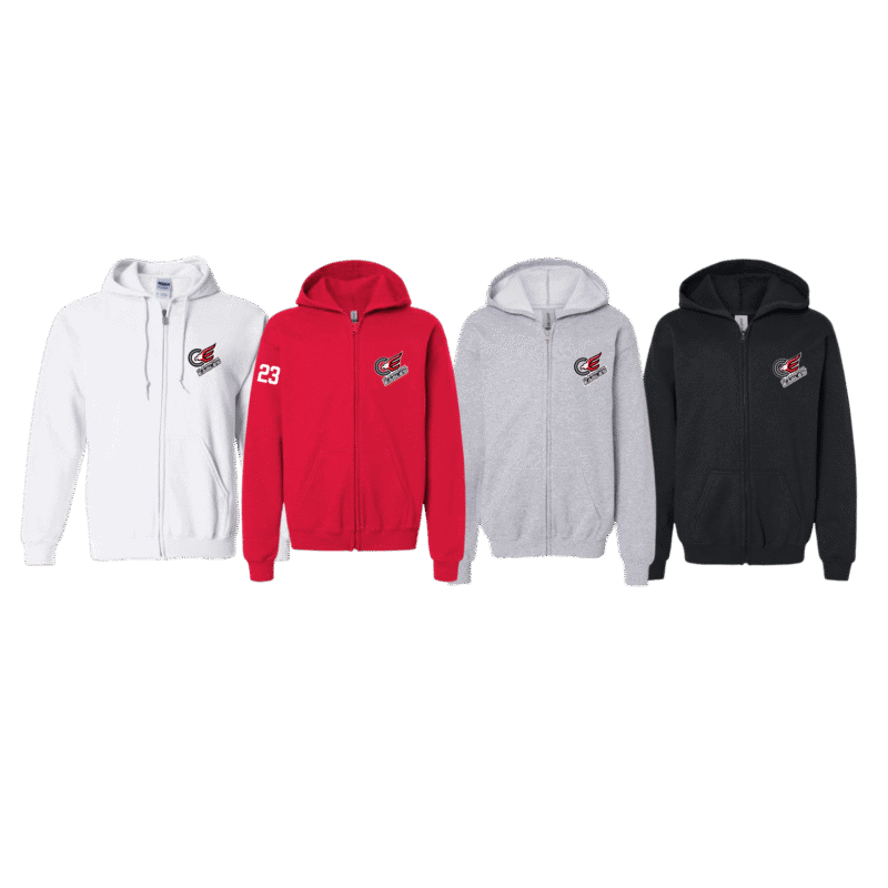 Clarington Eagles Youth Generic Brand Full Zip Hoodie