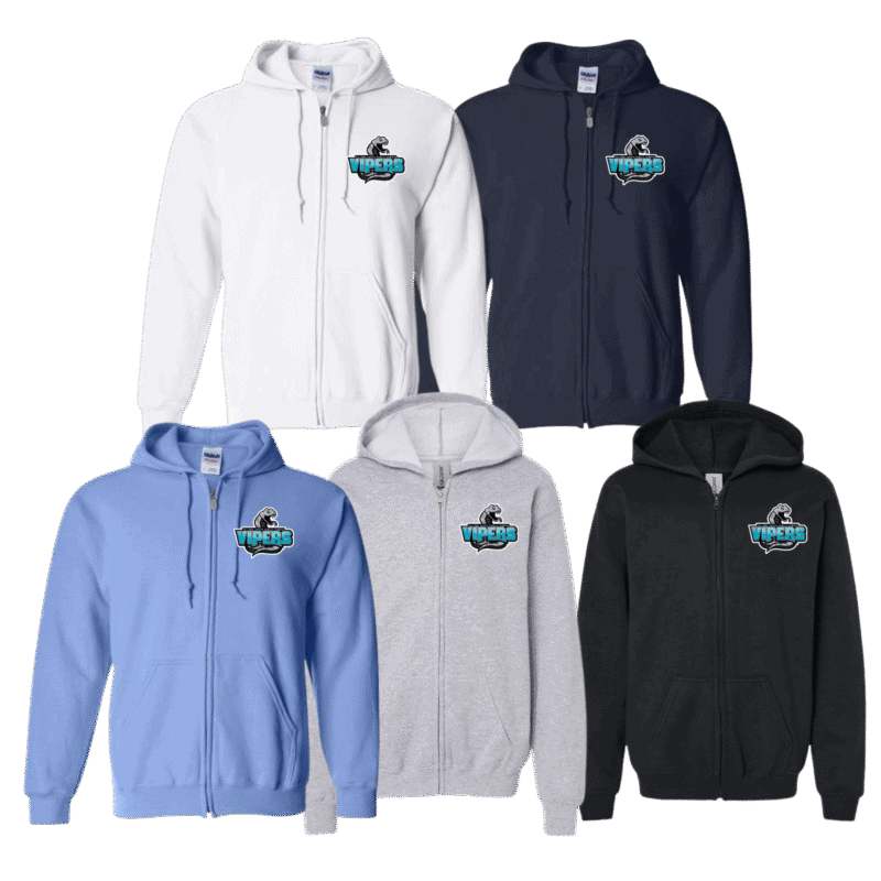 Vipers Adult Generic Brand Full Zip Hoodie