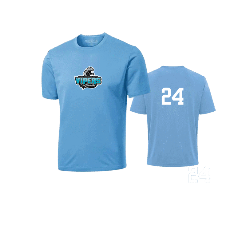 Vipers School Shirt With Custom Number