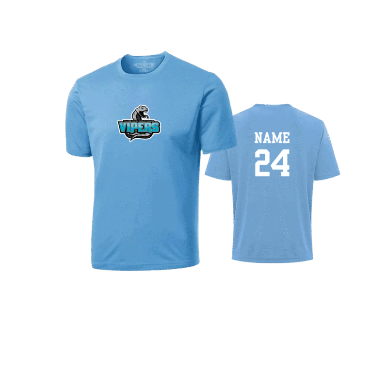 Vipers School Shirt With Custom Name and Number