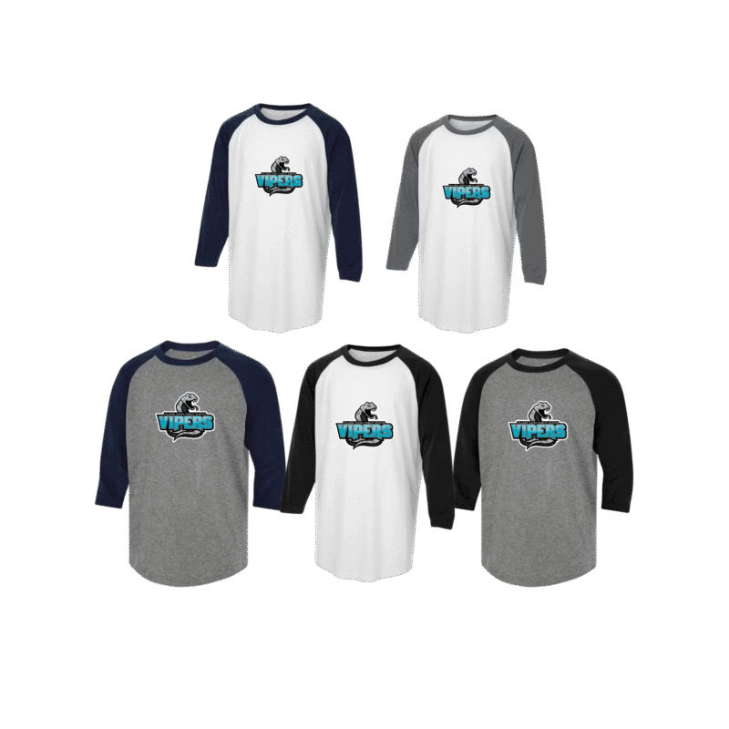Vipers Adult Generic Brand Athletic Baseball Style Shirt