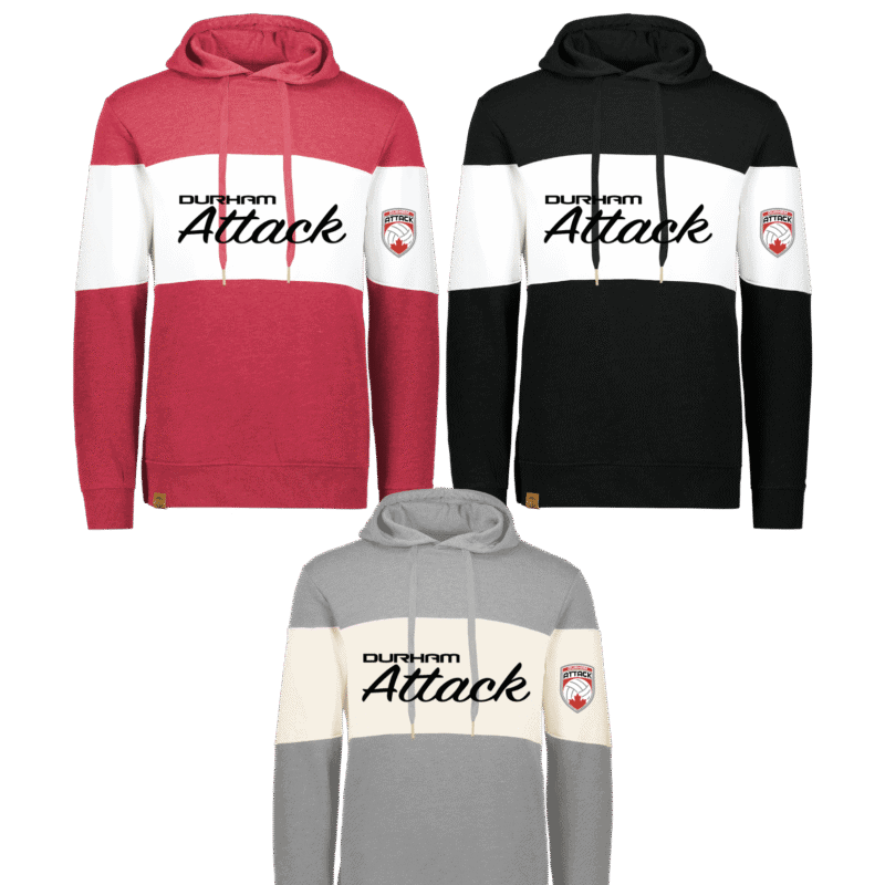 Durham Attack Adult Unisex Holloway All American Hoodie with Stripe
