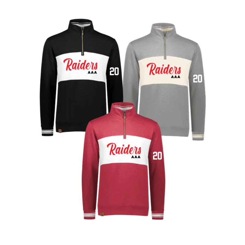 Raiders AAA Adult Unisex Holloway Pullover 1/4 Zip