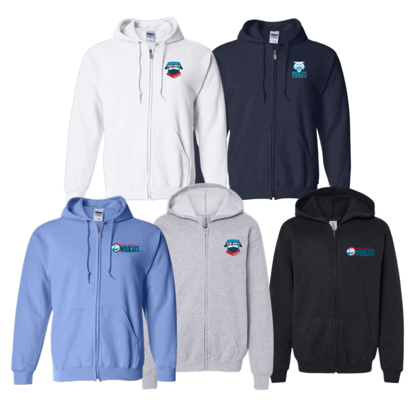 Wildcats Adult Generic Brand Full Zip Hoodie