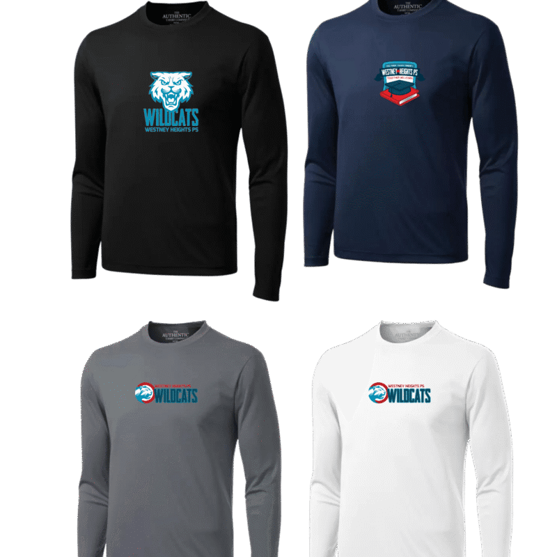 Wildcats Adult Generic Brand Long Sleeved Athletic T-Shirt