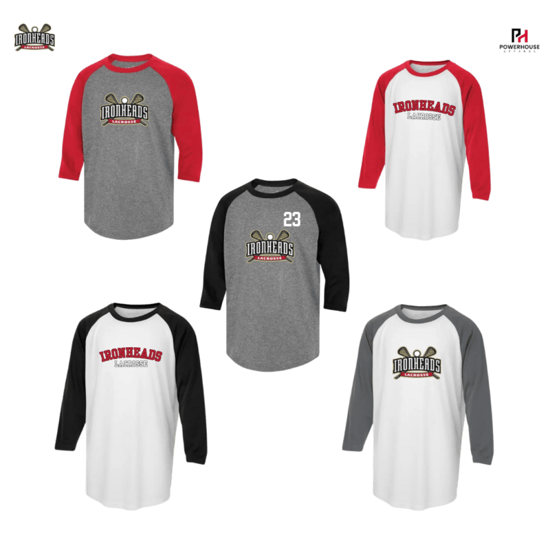 PICKERING IRONHEADS Youth Generic Brand Athletic Baseball Style Shirt