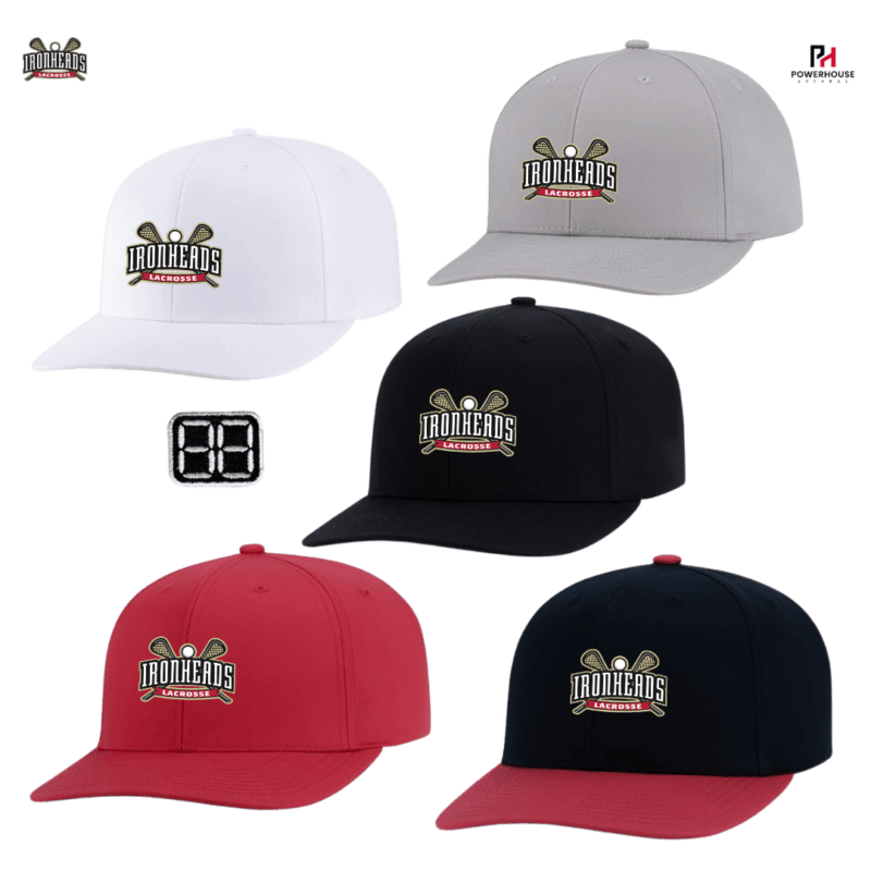 PICKERING IRONHEADS Snapback Hat with Custom Flexstyle Logo