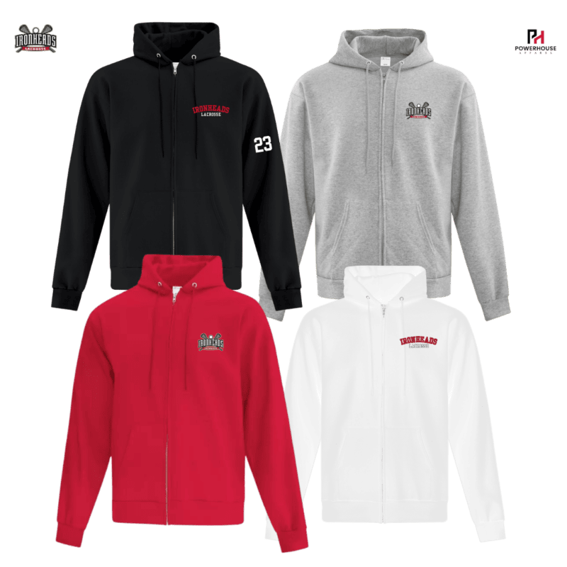 PICKERING IRONHEADS Adult Generic Brand Full Zip Hoodie