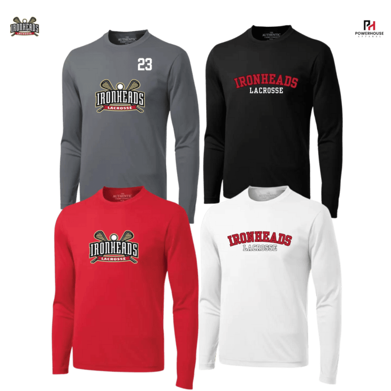 PICKERING IRONHEADS Adult Generic Brand Athletic Long Sleeved T-Shirt
